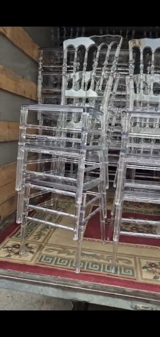 Аренда прокат новых прозрачных стульев