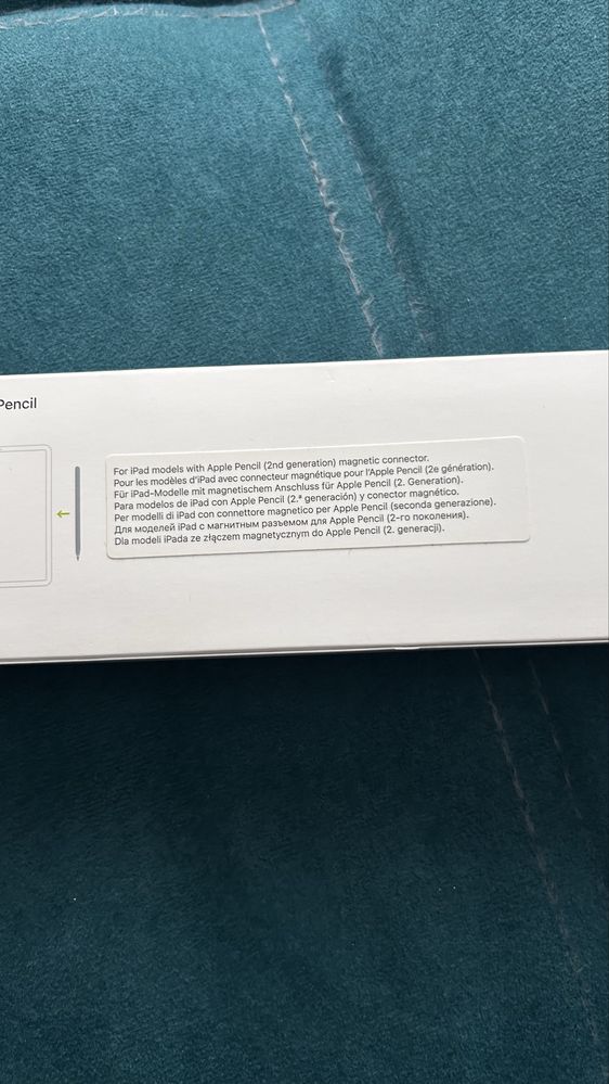 Стилус Apple pencil 2 поколения (оригинал)