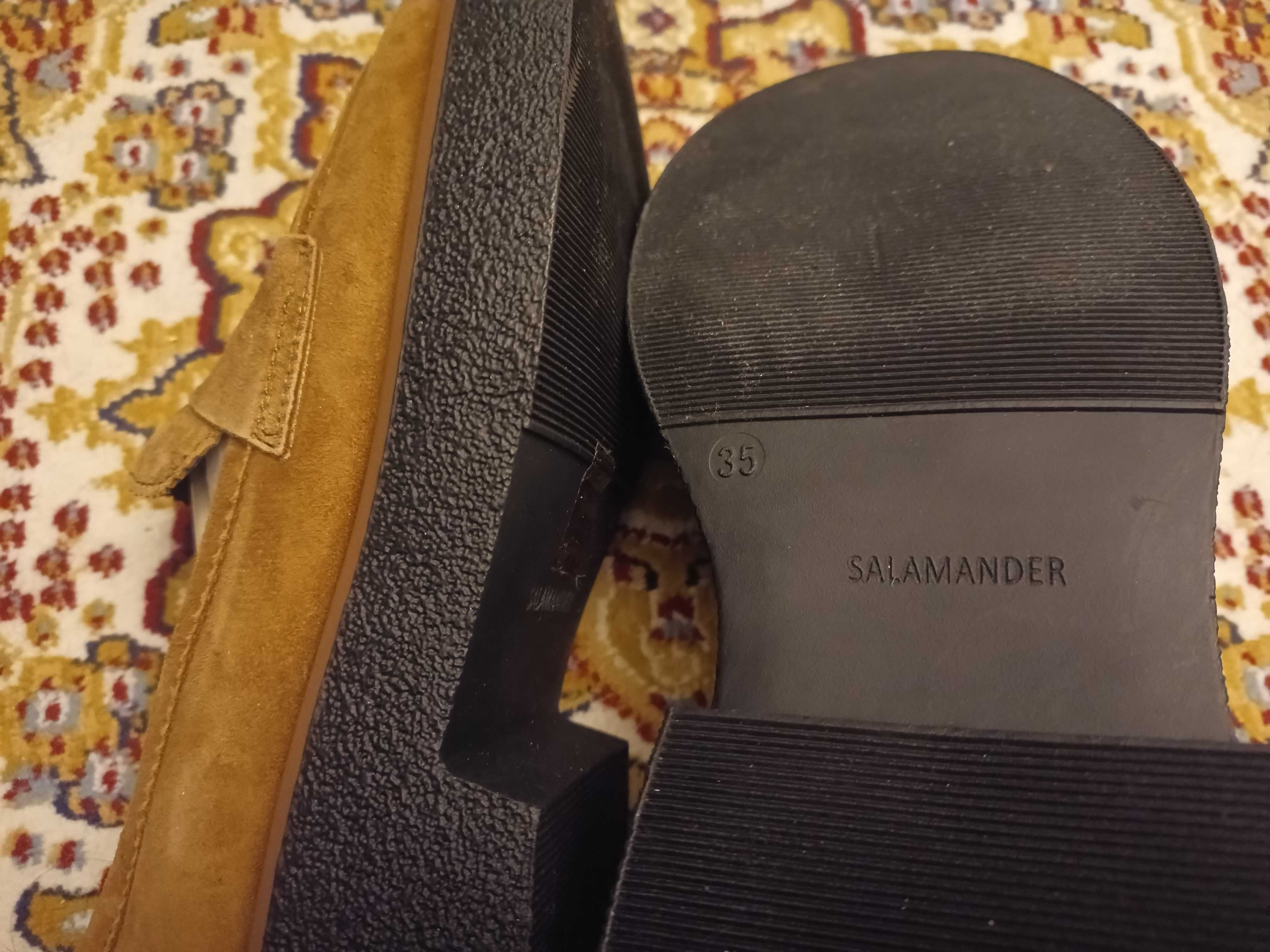 Лоферы демисезонные замшевые SALAMANDER новые