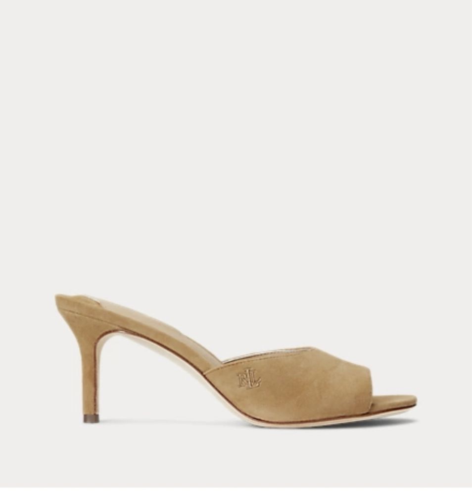 Туфли- Мюли RALPH LAUREN, замшевые , новые 36-36.5
