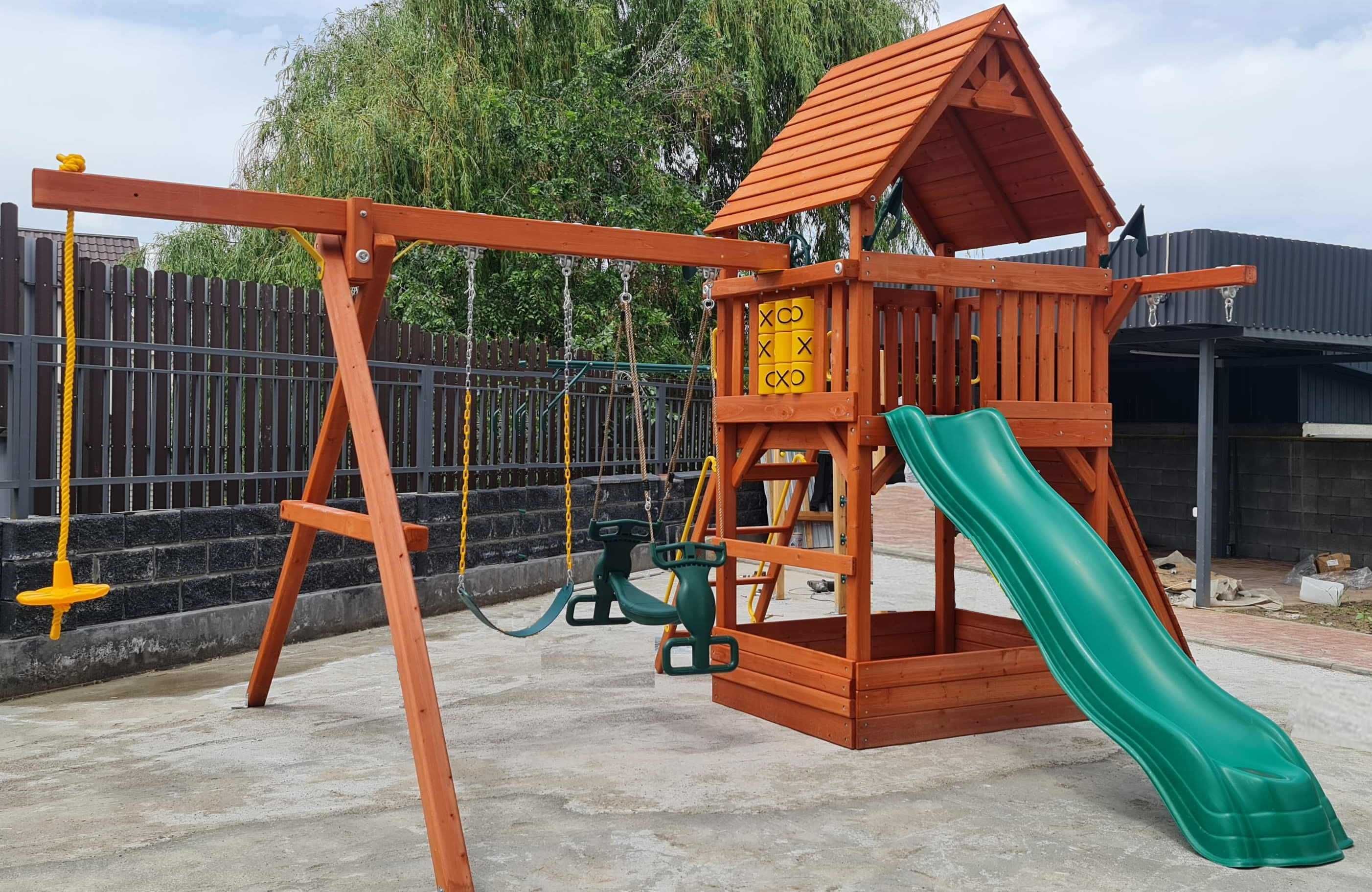 Детские игровые комплексы из дерева
