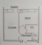 Продам 1км  квартиру, рассрочка