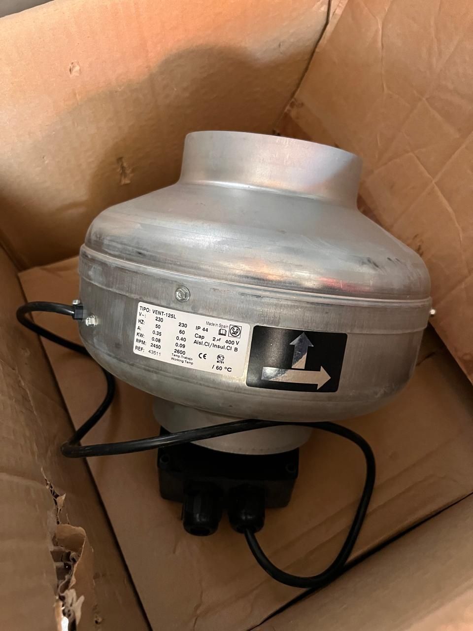Вытяжной вентилятор VENT-125L