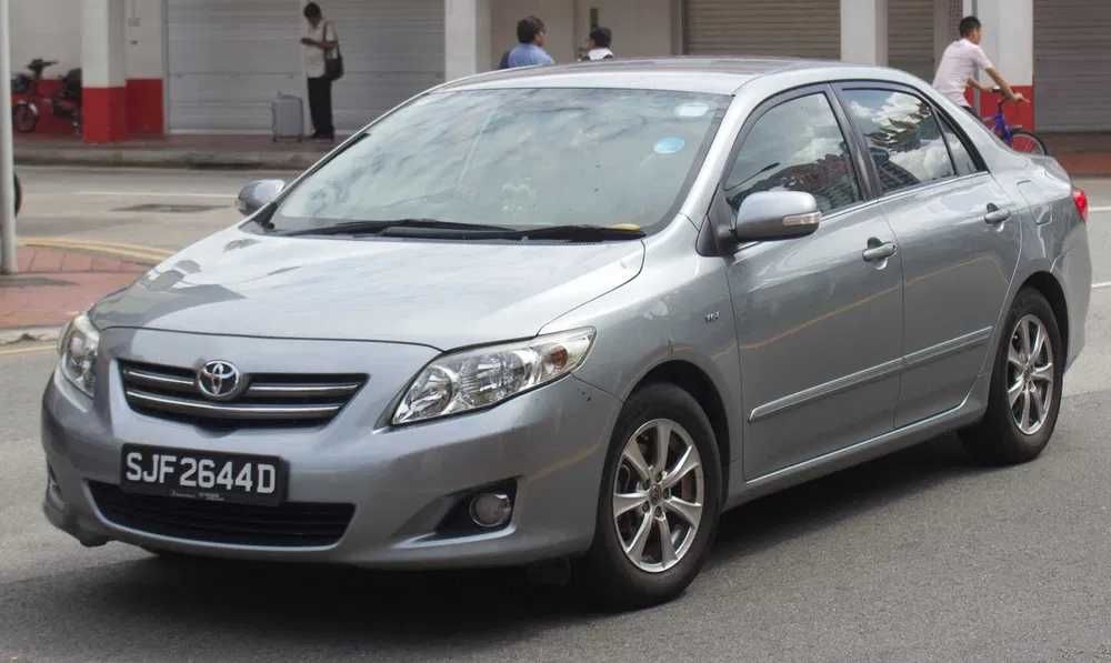 Задний бампер на Toyota Corolla 08-10/ Тойота Королла 08-10