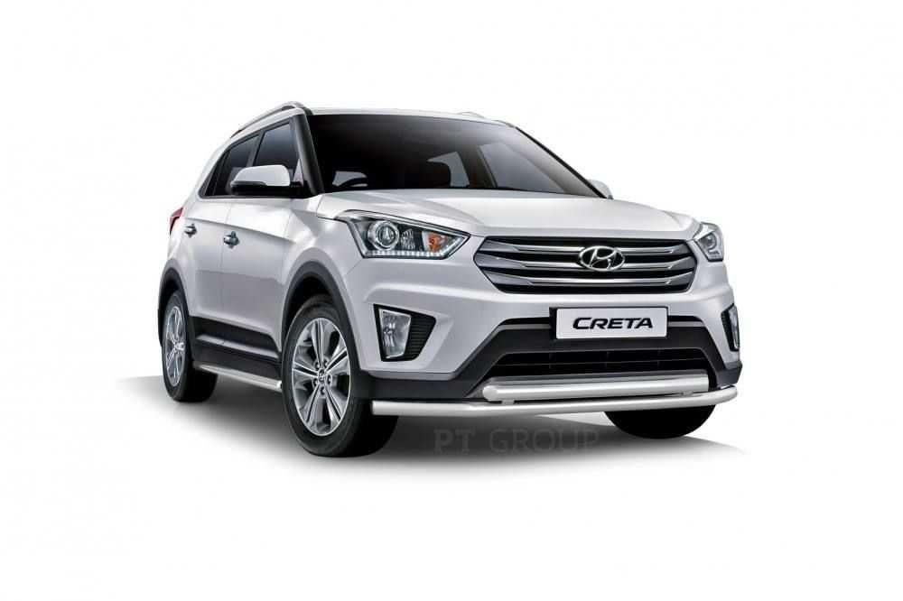Защита переднего бампера для HYUNDAI Creta от 2016 до 2020 г.в.