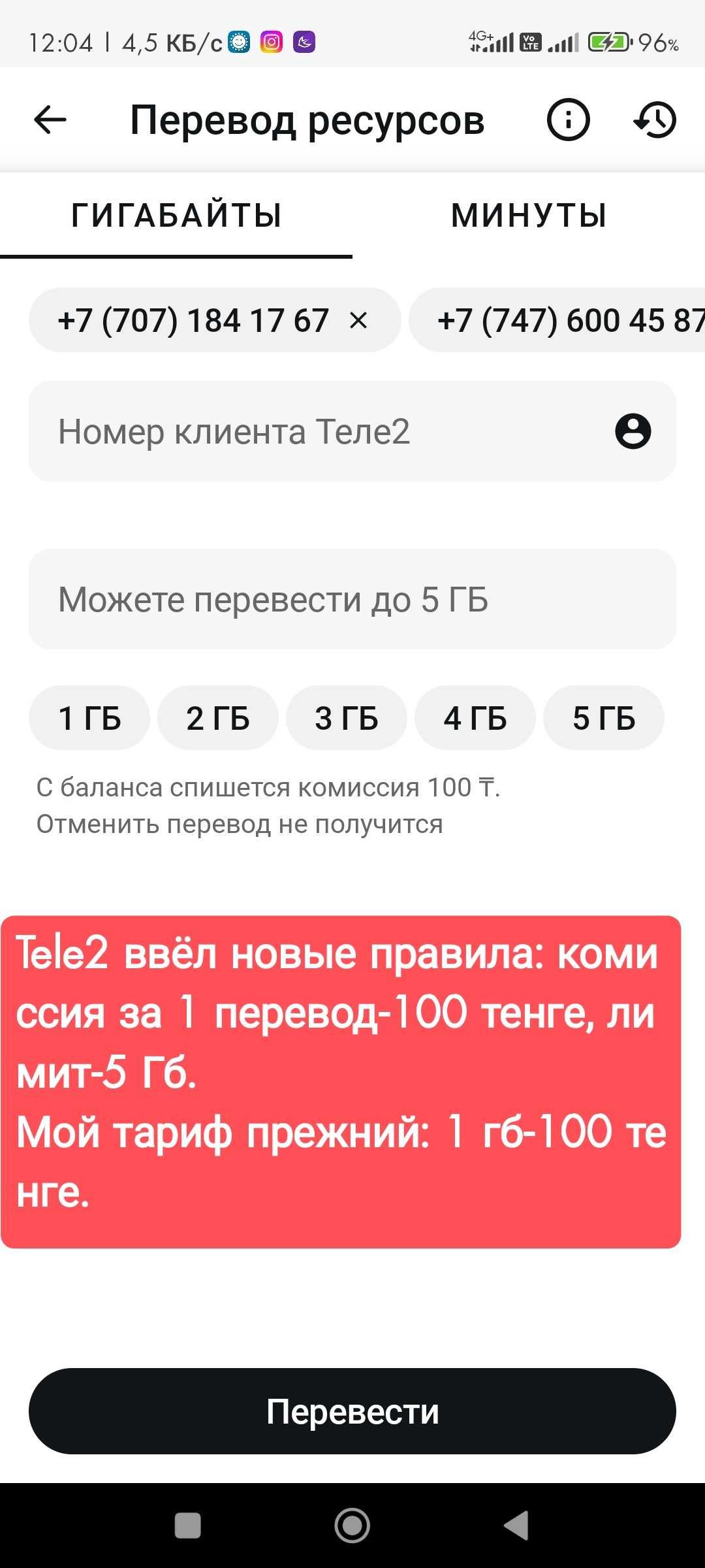 Продам Гигабайты, TELE-2