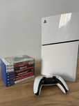 PlayStation 5 Slim + зарядная станция Sony, с играми!