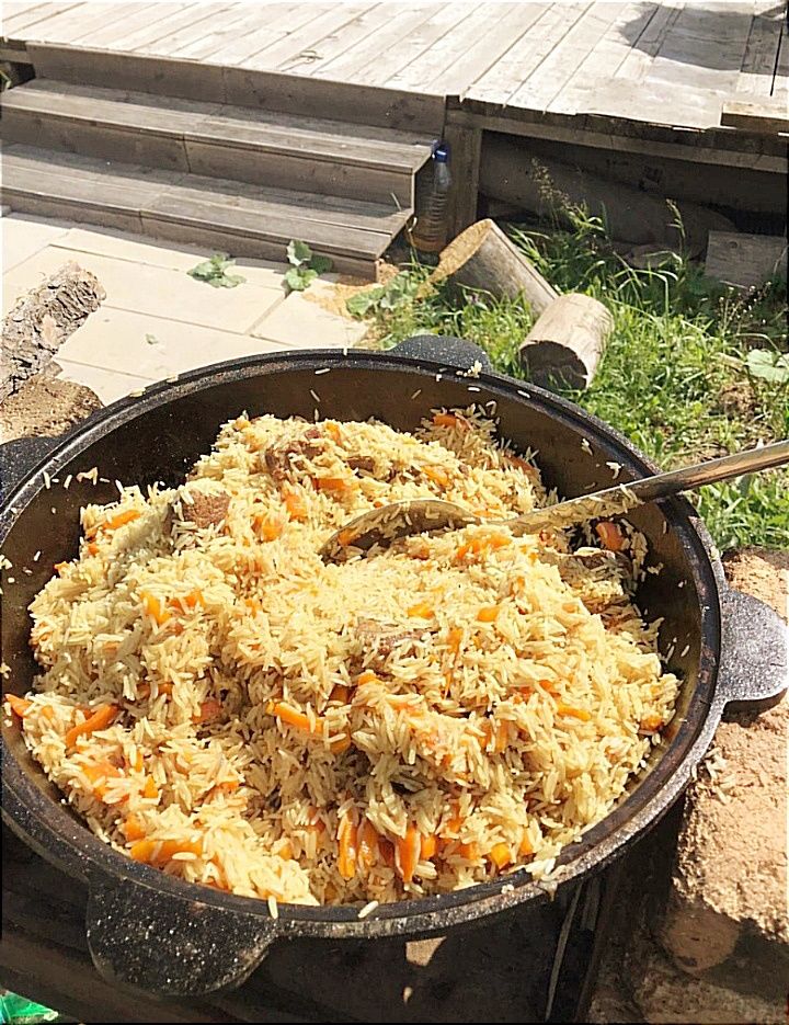 Казан чугунный с крышкой Узбекистан