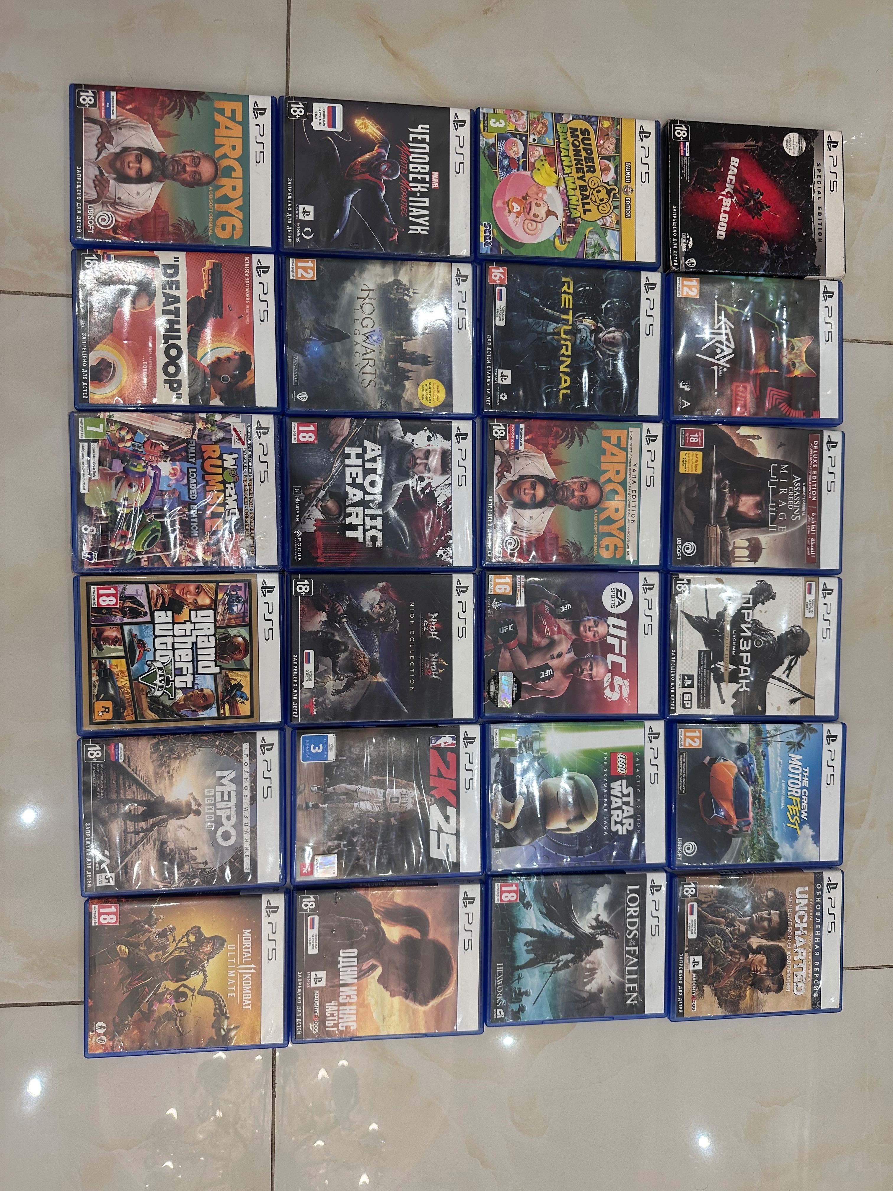 Игры на Ps5 PS4 диски в наличии PlayStation разные Гонки FIFA GTA