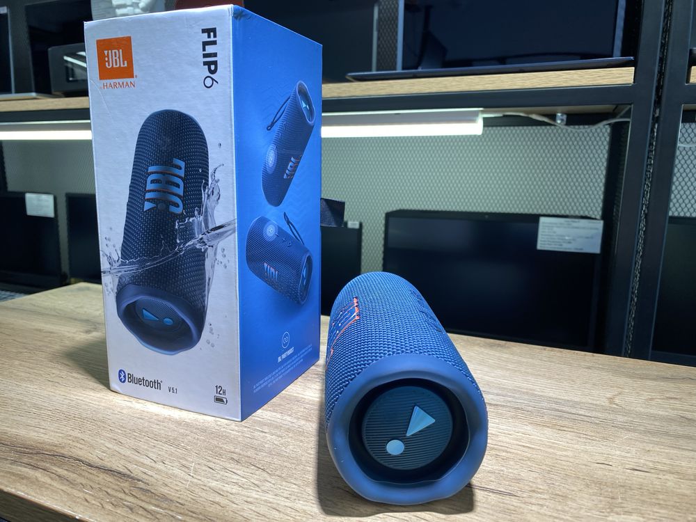 Портативная колонка JBL Flip 6, синий, 30 Вт, 10299/А10