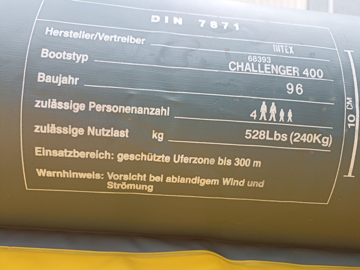 Надувная лодка challenger 400