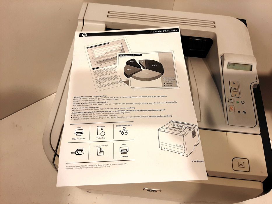 Принтер лазерный HP LaserJet P2055, ч/б, A4