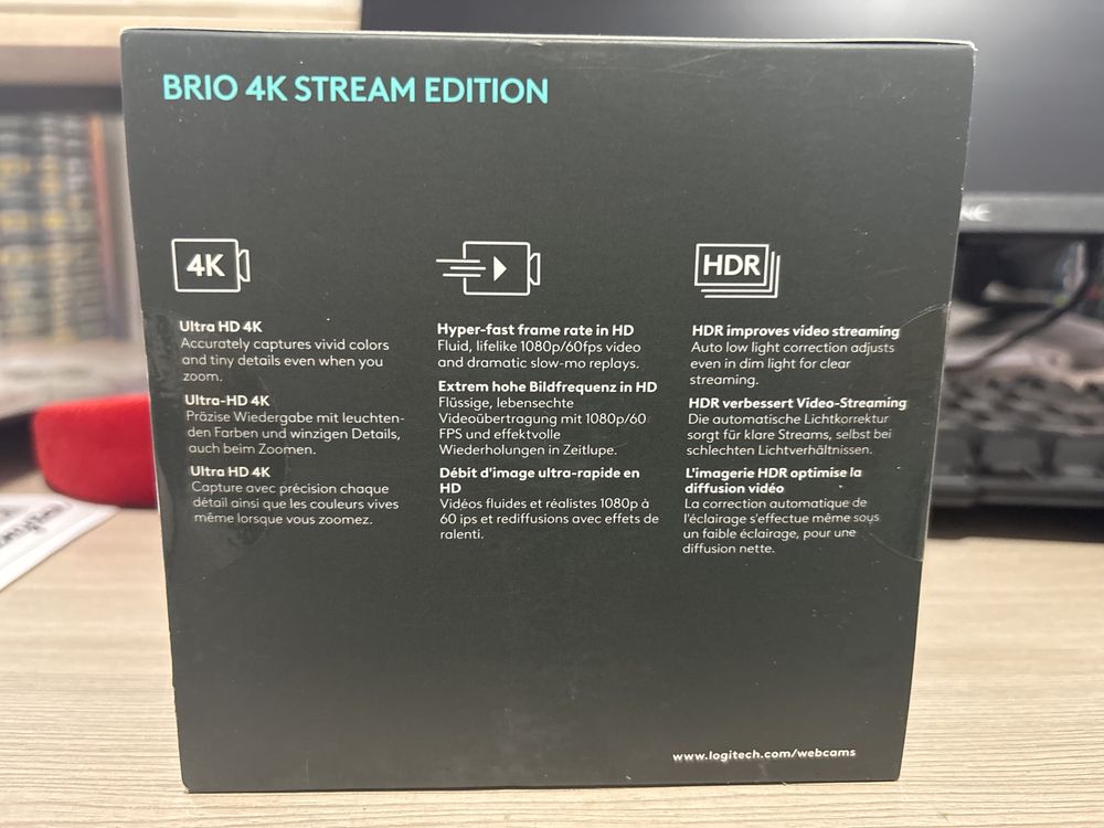 BRIO 4K Stream Edition — Веб-камера для стримов / Zoom / YouTube