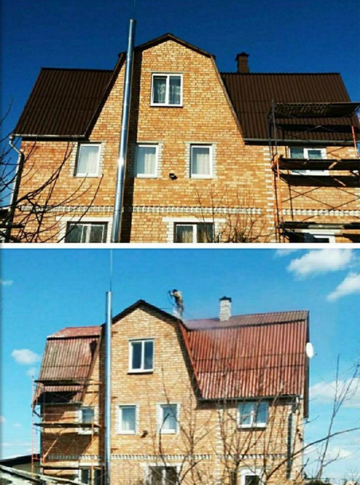 Покраска крыши и фасад