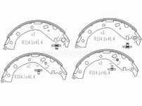 Колодки тормозные барабанные зад   Toyota Noah
