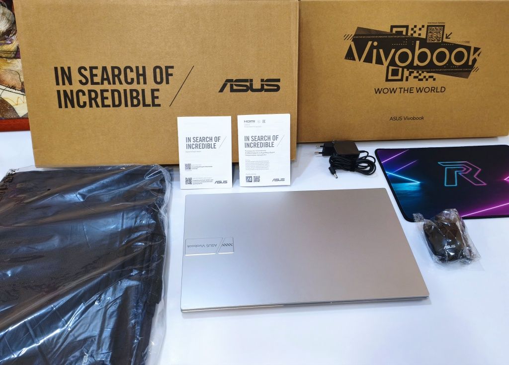 Core i7-13 SSD1000GB ОЗУ16ГБ 17.3 Мощный Ноутбук Asus Vivobook Работы