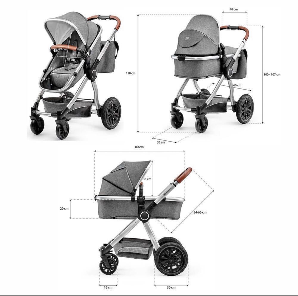 Коляска транформер 3 в 1 kinderkraft + автокресло