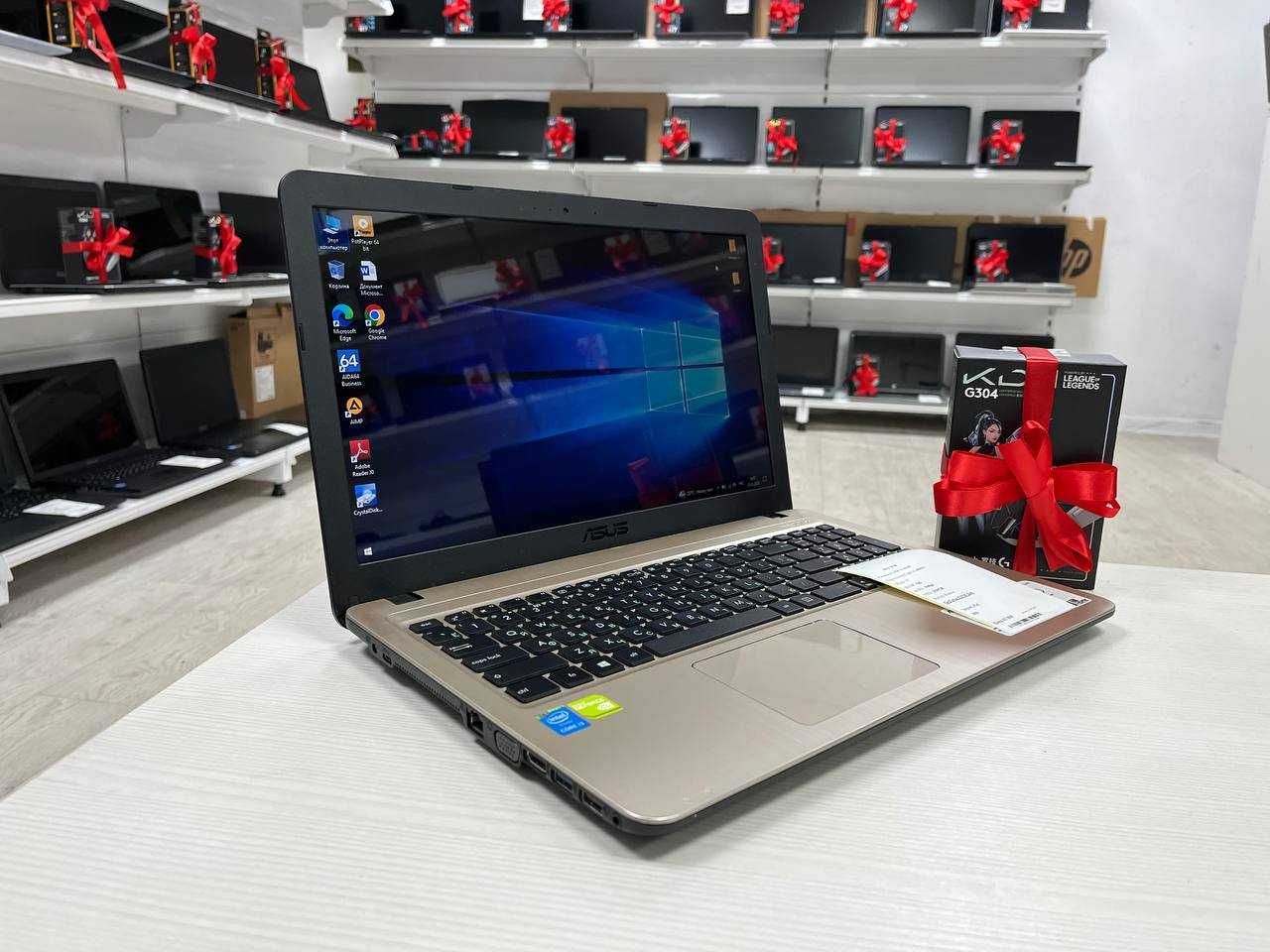 Надежный ноутбук для офиса ASUS Core i3/озу4/SSD256/HDd500 GeForce 2gb