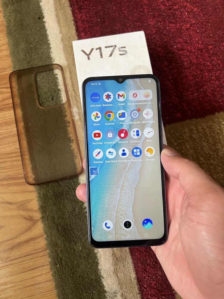 Vivo Y17s 128гб озу12гб  жагдай жаксы каролка шнур бар катпайт мыткы