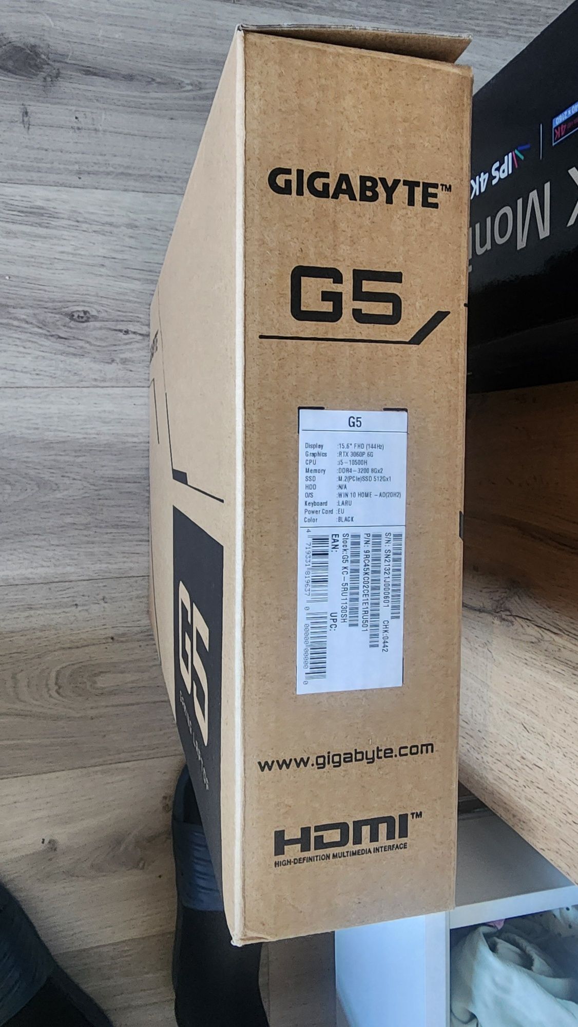 Ноутбук Gigabyte G5 KC i5-10500H RTX3060P IPS144Hz 16Gb