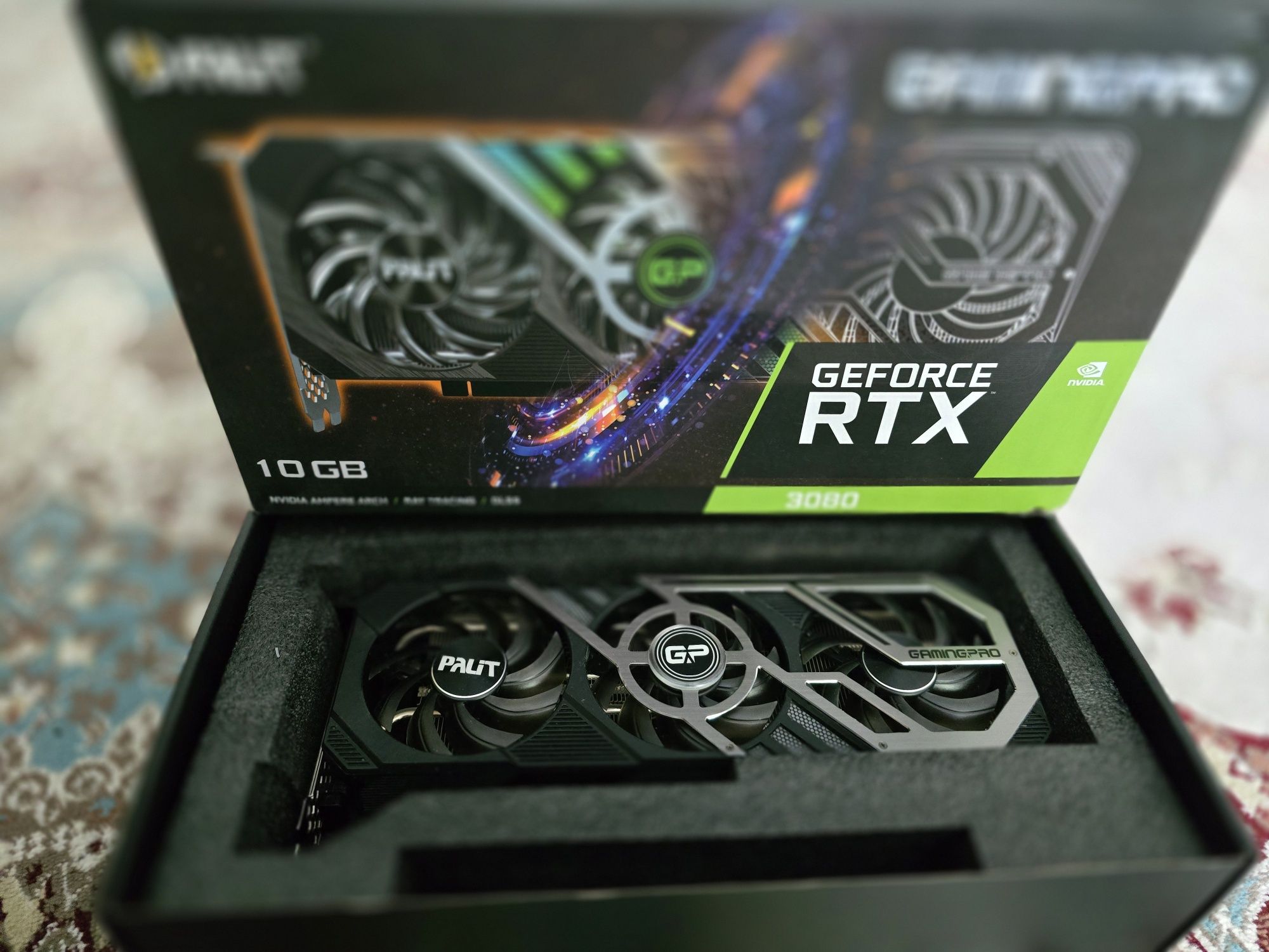 Продам мощную видеокарту RTX Palit GamingPro 3080/10гб/320бит