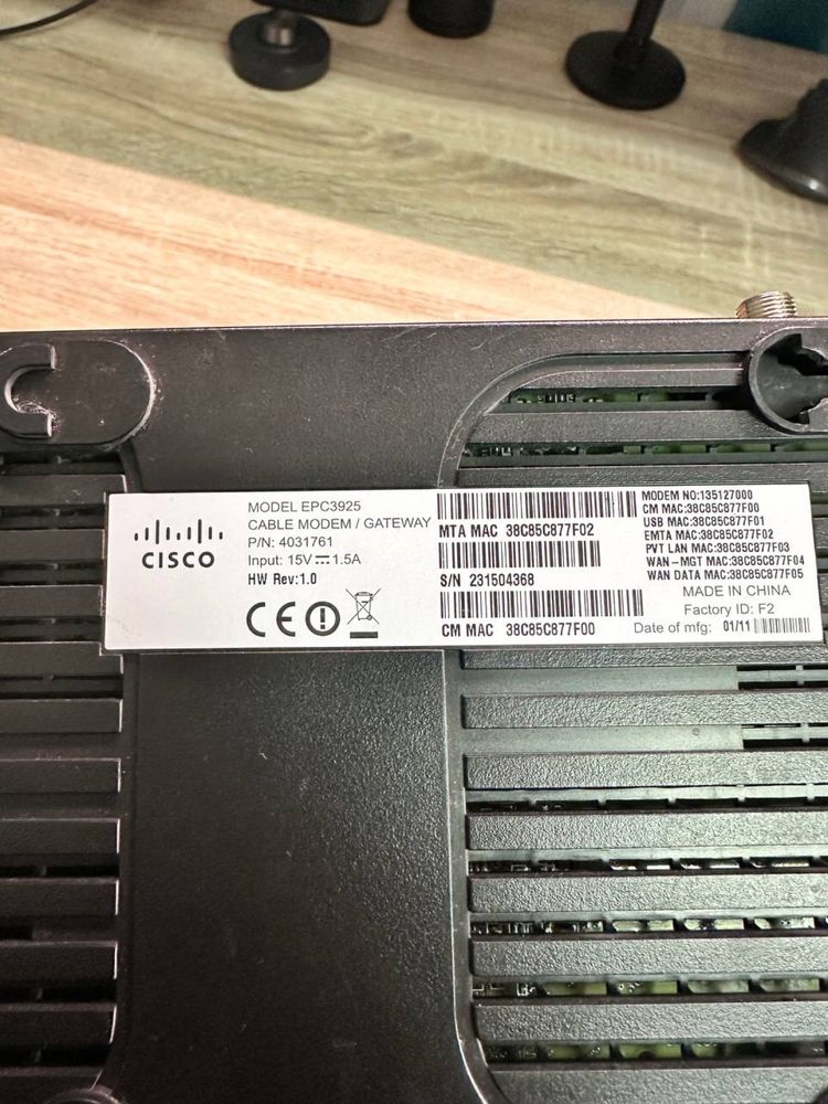 Модем - Роутер Cisco EPC3925