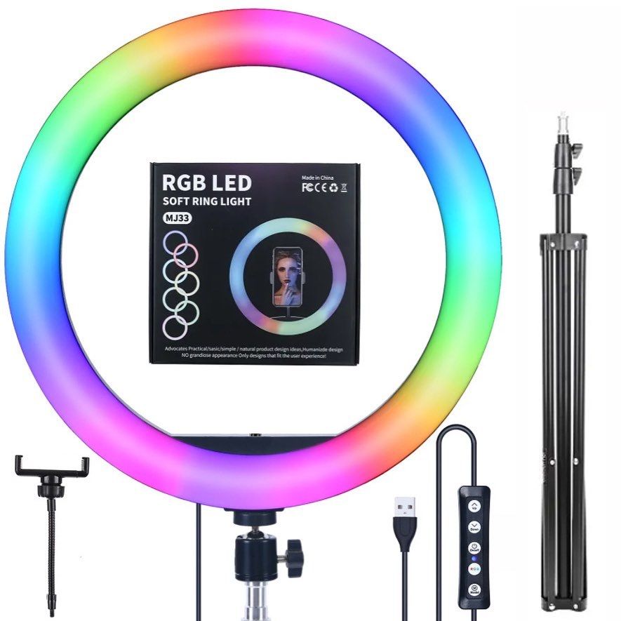 Продам Кольцевая лампа RGB 33 см