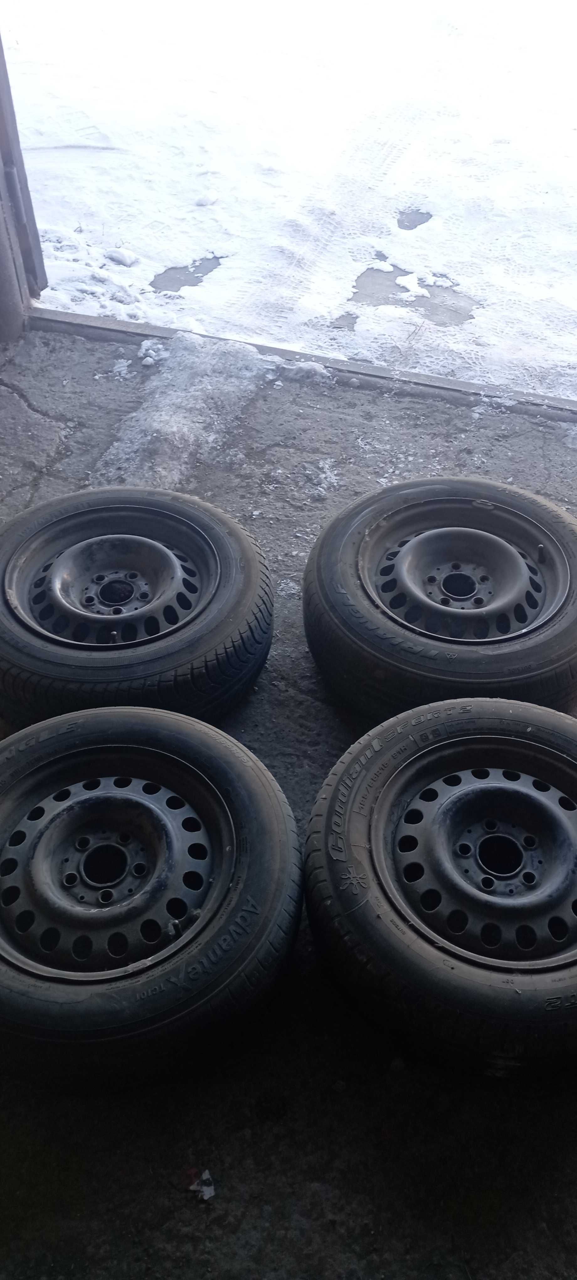 Диски на Мазду 14 с резиной,, Мерседес 15