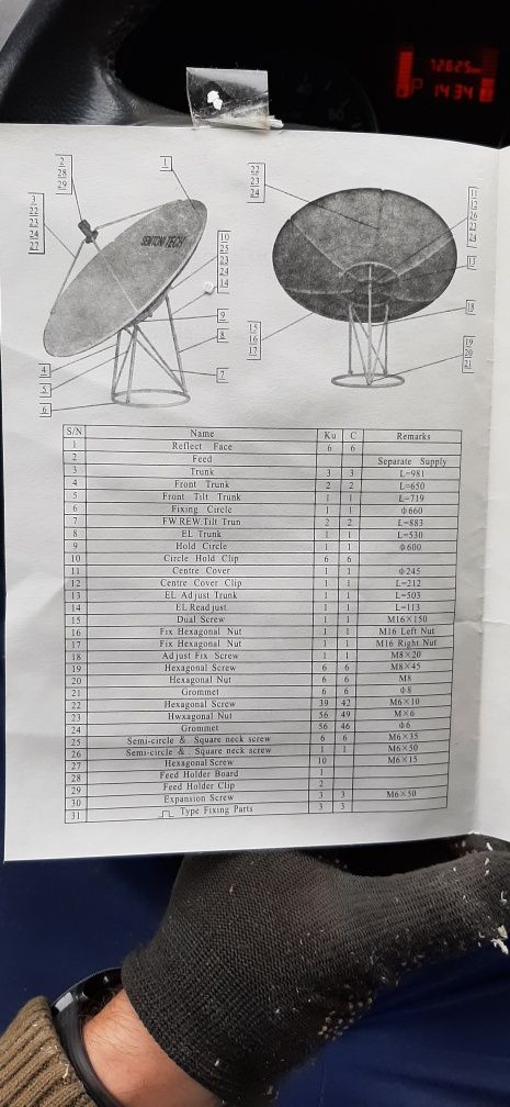 Продам две спутниковые тарелки