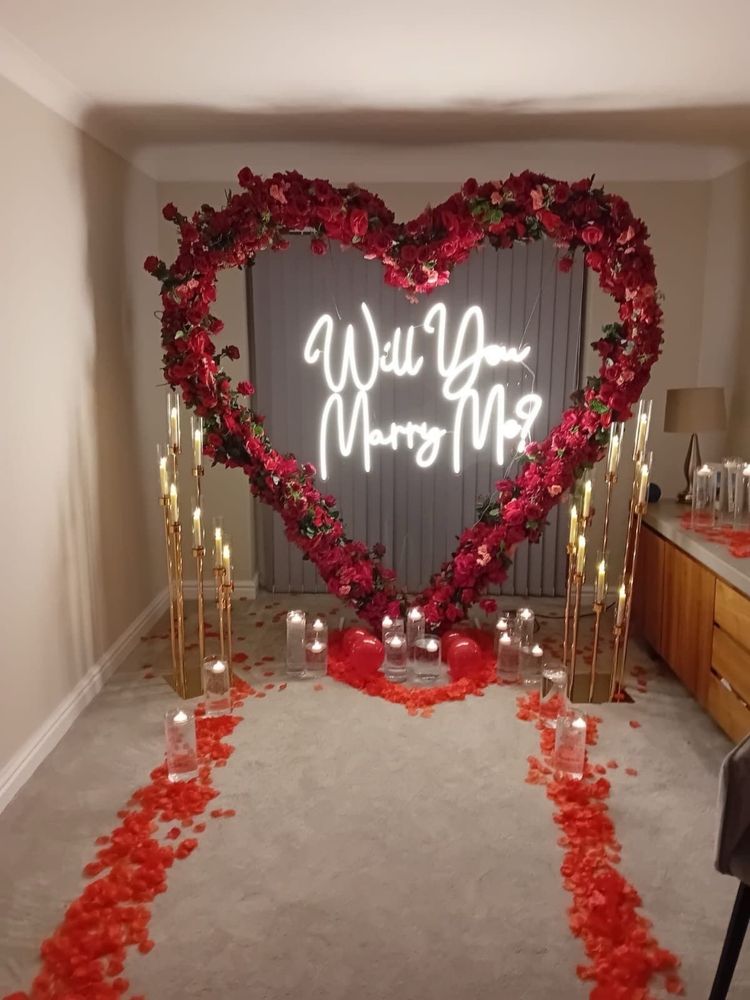 Предложение руки и сердца! Эксклюзивное оформление MARRY ME