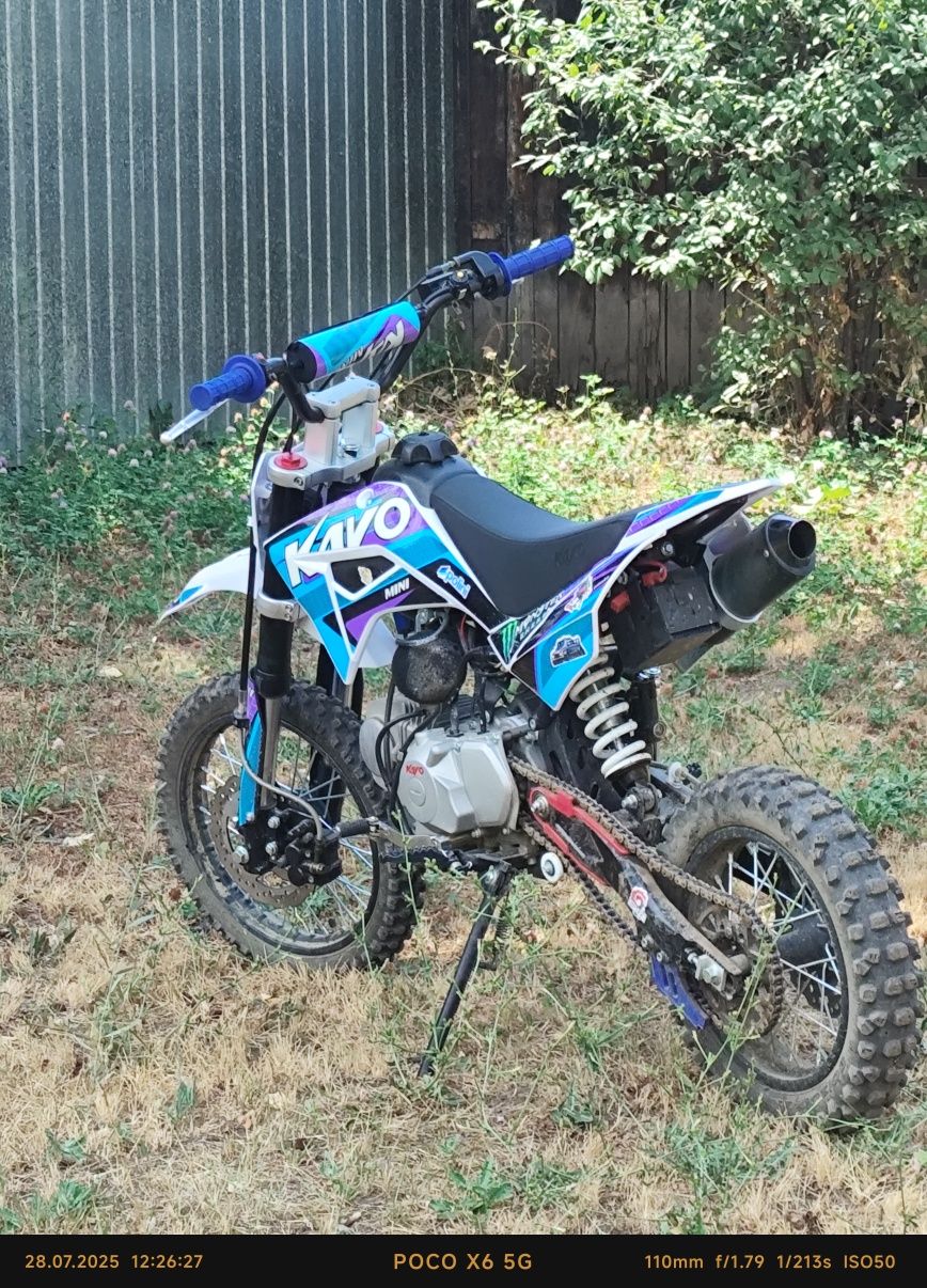 Kayo mini yx125em питбайк 14\12 в хорошем состоянии