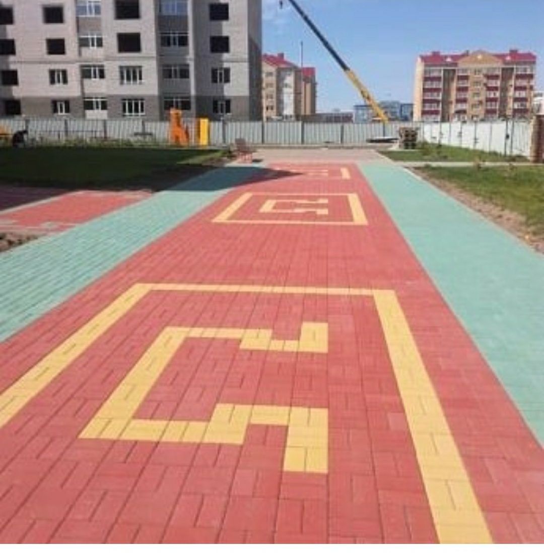 УКЛАДКА БРУСЧАТКА плитка бордюри