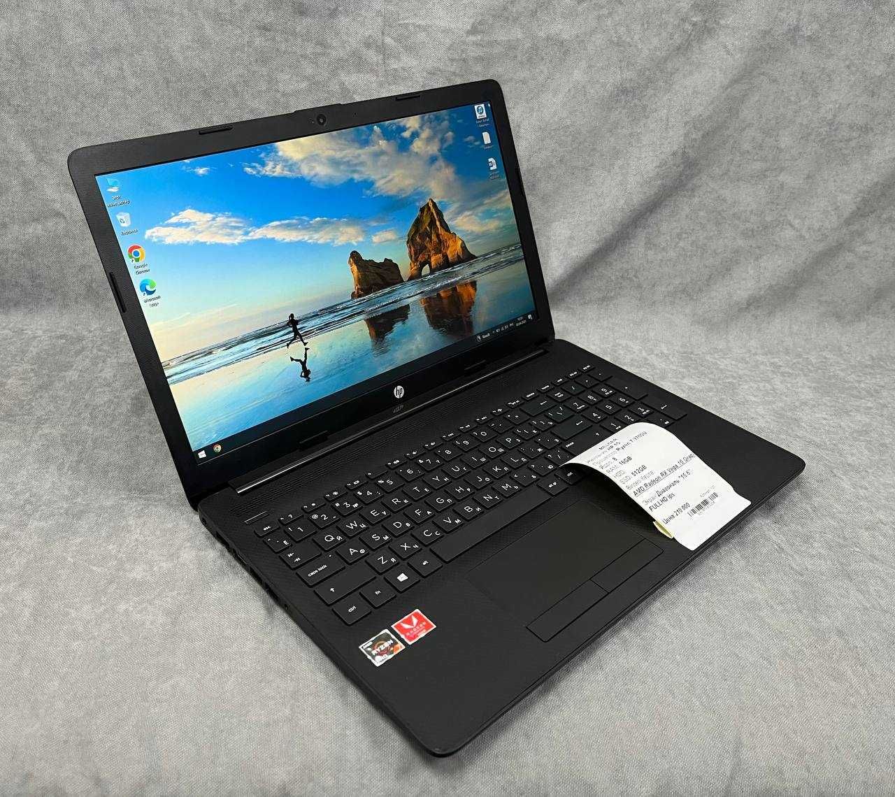 HP 15s IPS FullHD экран Ryzen 7/ОЗУ 16*SSD 512/хорошем состоянии