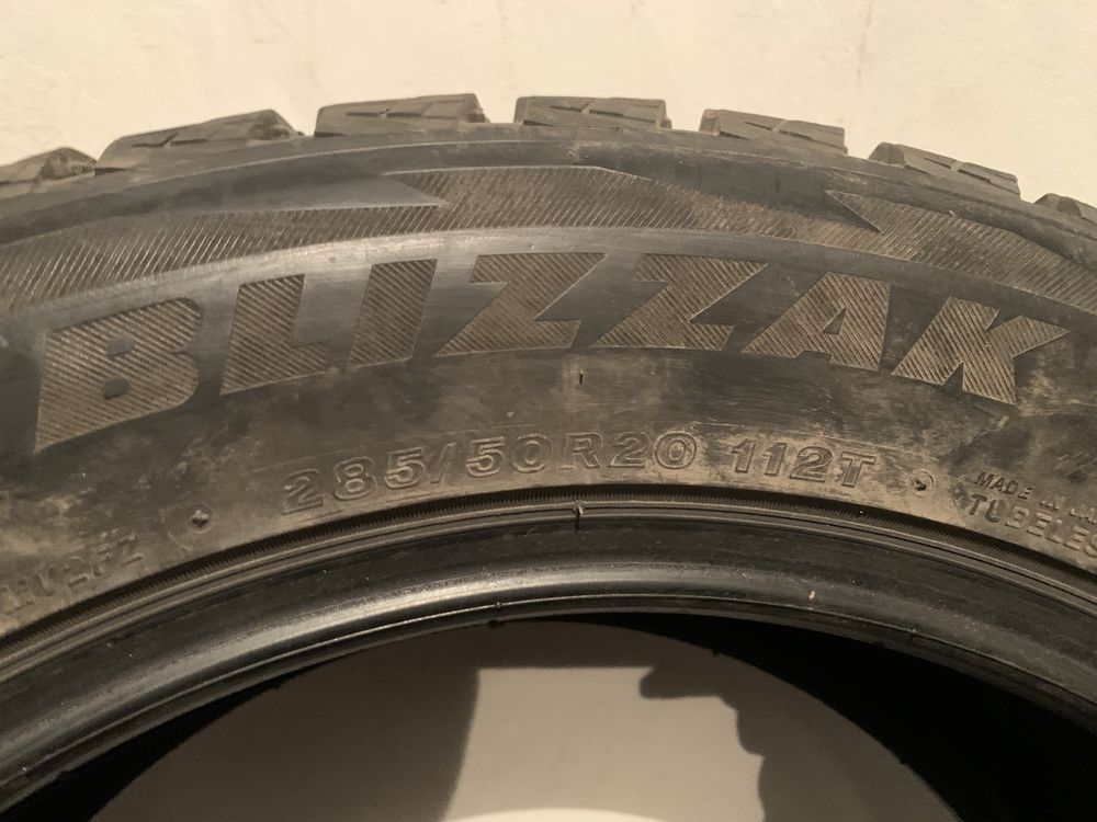 Зимние шины 285/50/20 Bridgestone Blizzak