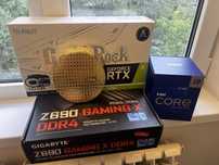 i9 12900k box+Z690 ddr4 gaming X+64/3200+GRock 3080 oc