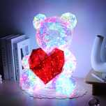 Led мишки, розы в колбе, ночник, подарок