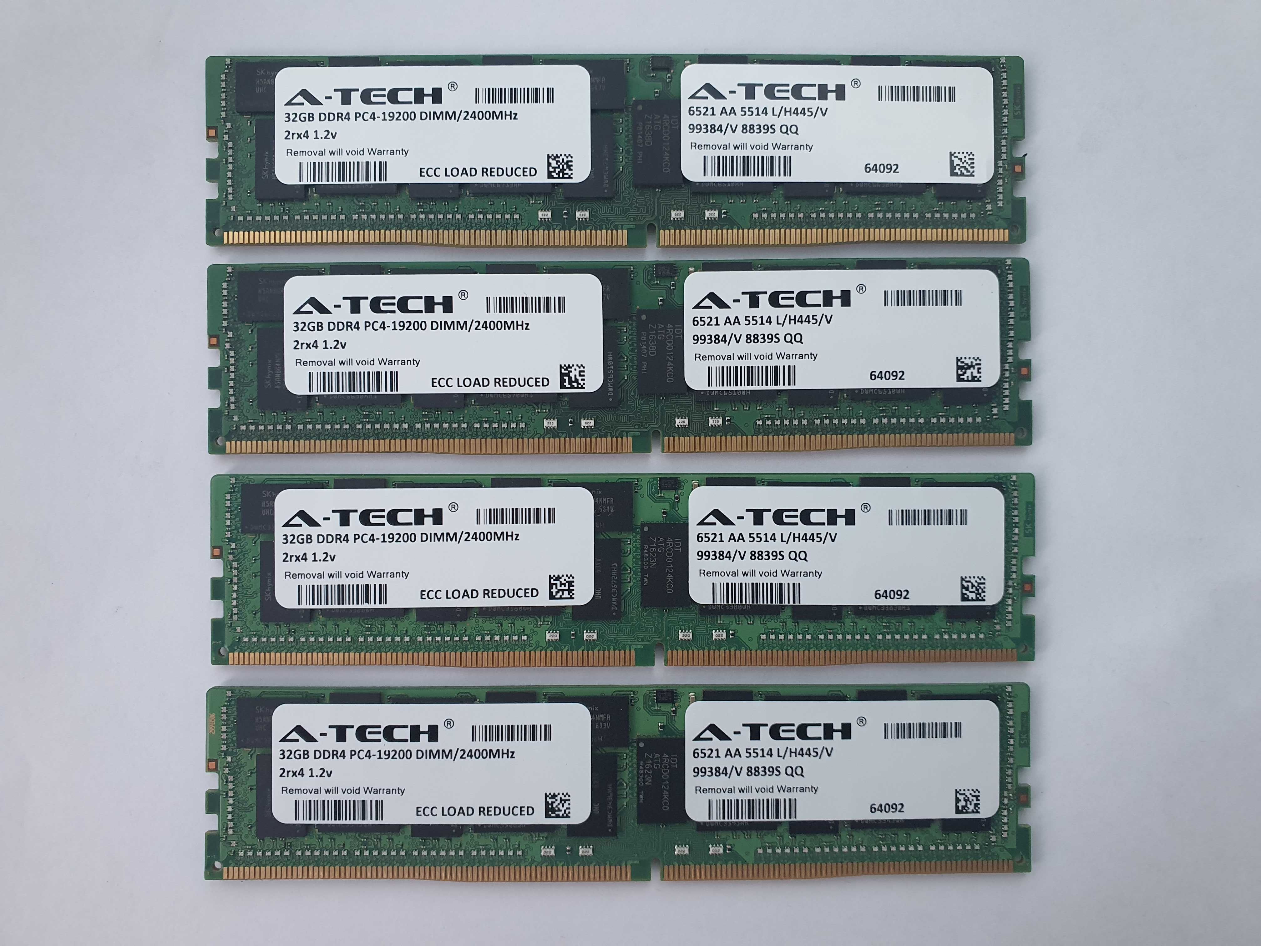 Оперативная память A-Tech DDR4 32 ГБ LRDIMM 2400 МГц (новая)