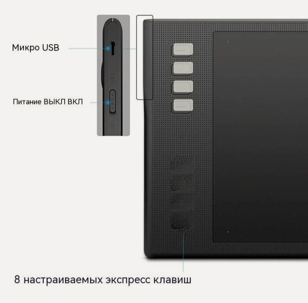 Графический планшет Huion INSPIROY Q11K V2