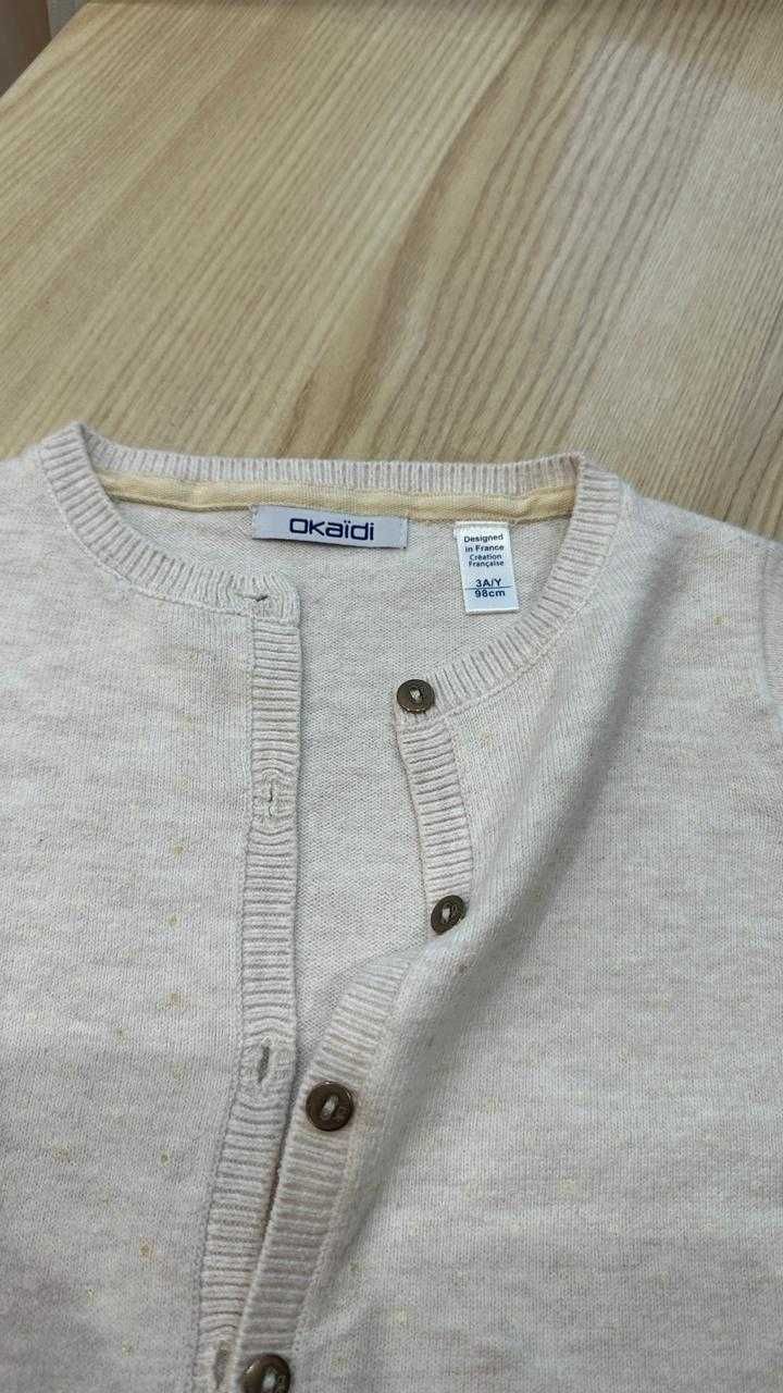 Вещи ZARA, OKAIDI на 2-3 года, рост 92-98 см, юбка, кофта, толстовка