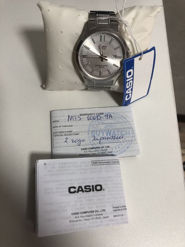 Casio mts 100 7a продам часы оригинал