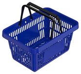 Покупательская корзина для магазина синяя 2 ручки Самовывоз Доставка