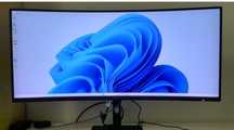 Монитор xiaomi g34 180ghz, 4k разрешение, изогнутый