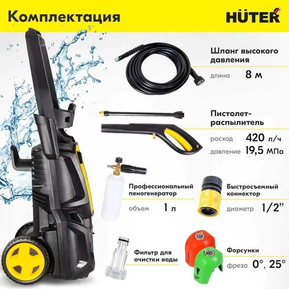 Мойка Высокого Давления HUTER M195-PW-PRO