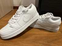 Кроссовки Air jordan 1 low white новые