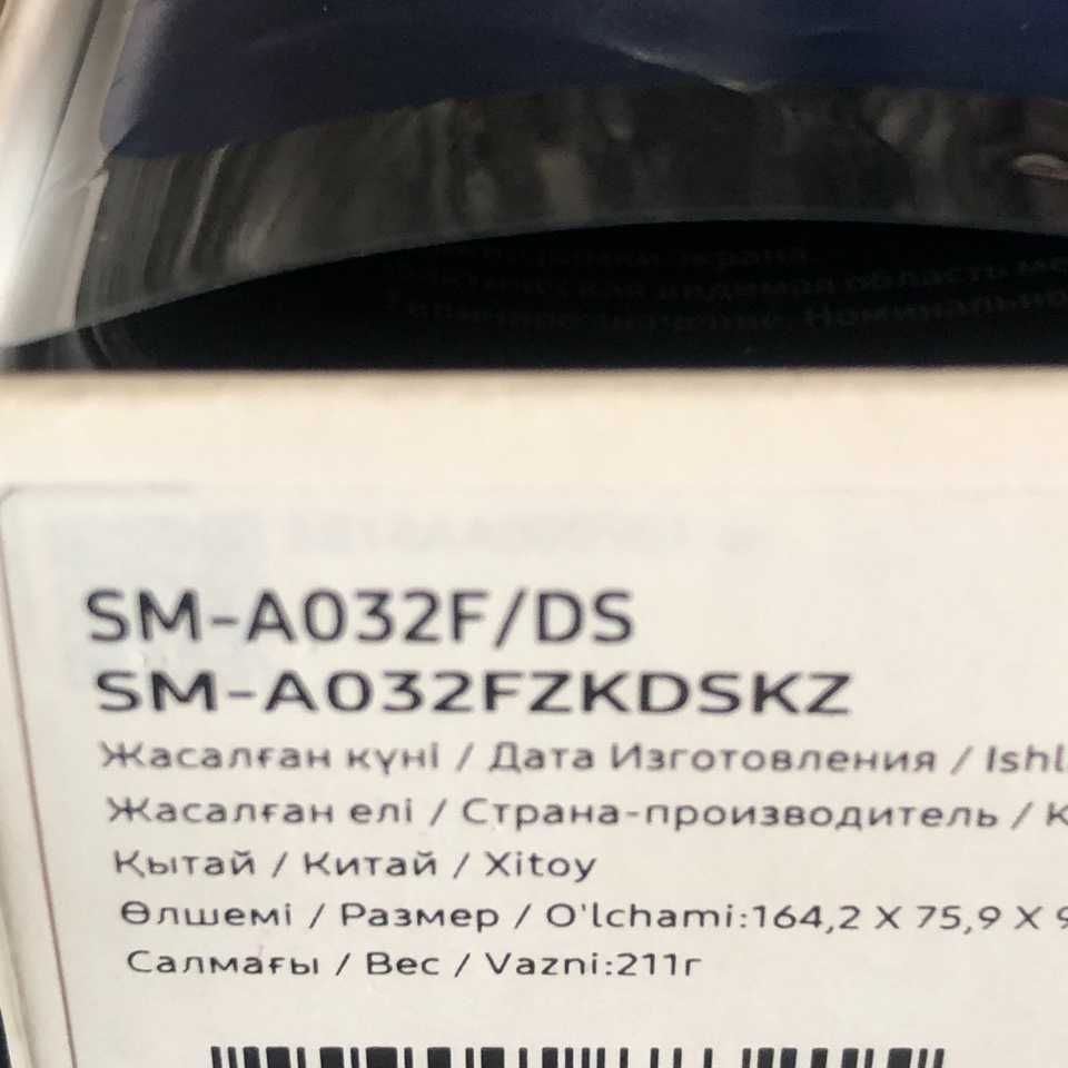смартфон Самсунг  А032 (2х симочный )