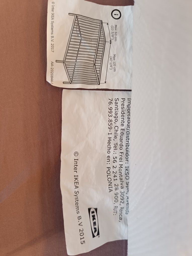 Матрас детский IKEA размер 60x120 + наматрасник + простыни