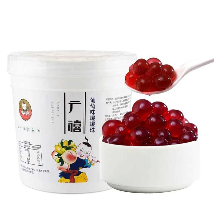 Поппинг боба виноград джуз боллы 1.25 кг — для bubble tea и коктейлей