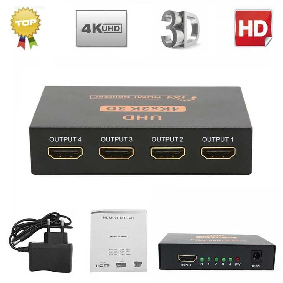 HDMI сплитер 2/8 портов. Алматы.