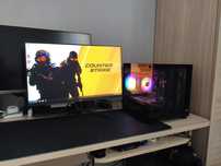 Моник+Игровой ПК Ryzen 5/GTX 1650Super/16gb/Wi-Fi