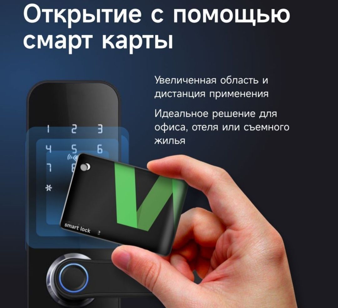 Умный биометрический WiFi замок